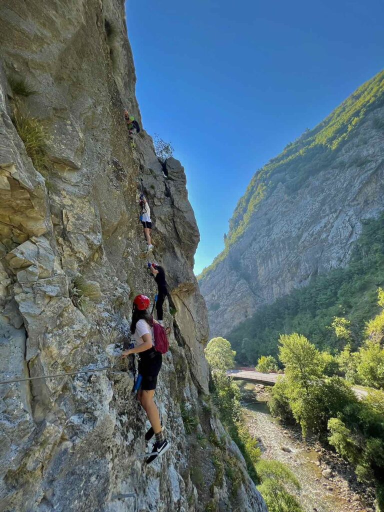 Via Ferrata climbing Rugova